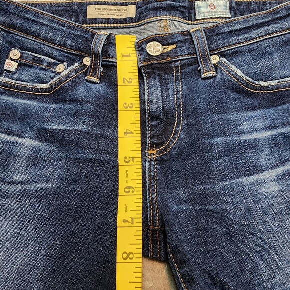 AG Adriano Goldschmied Women's The Legging Ankle Distressed Jeans Size 25 - Picture 7 of 14